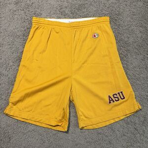 Vintage Champion ASU Arizona State Sun Devils Gold Mesh Athletic Shorts Men’s L